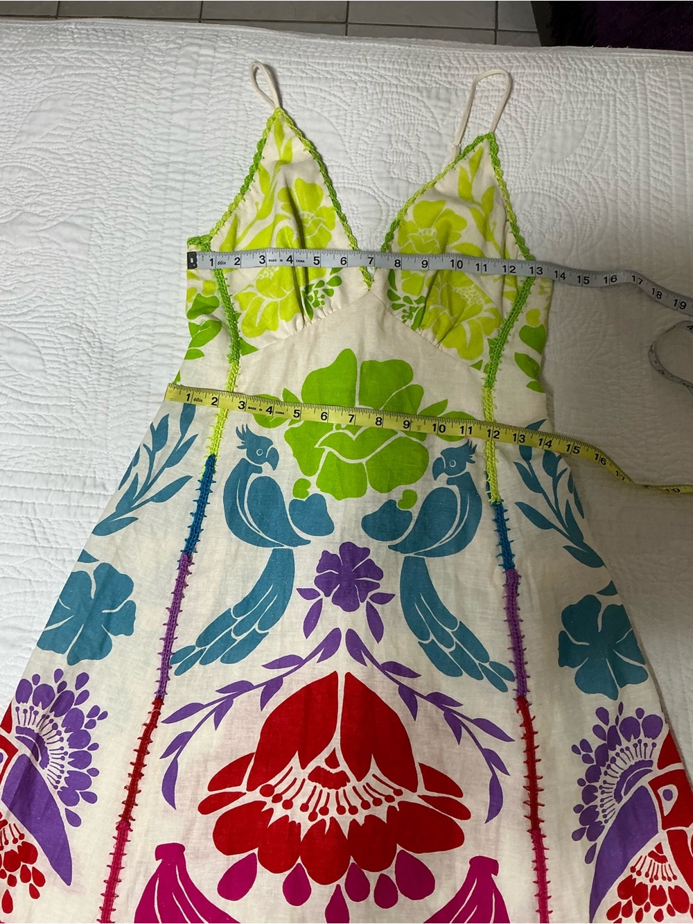 NWT FARM Rio Tropical Graphic Placed Maxi Dress Size XS - Picture 9 of 16